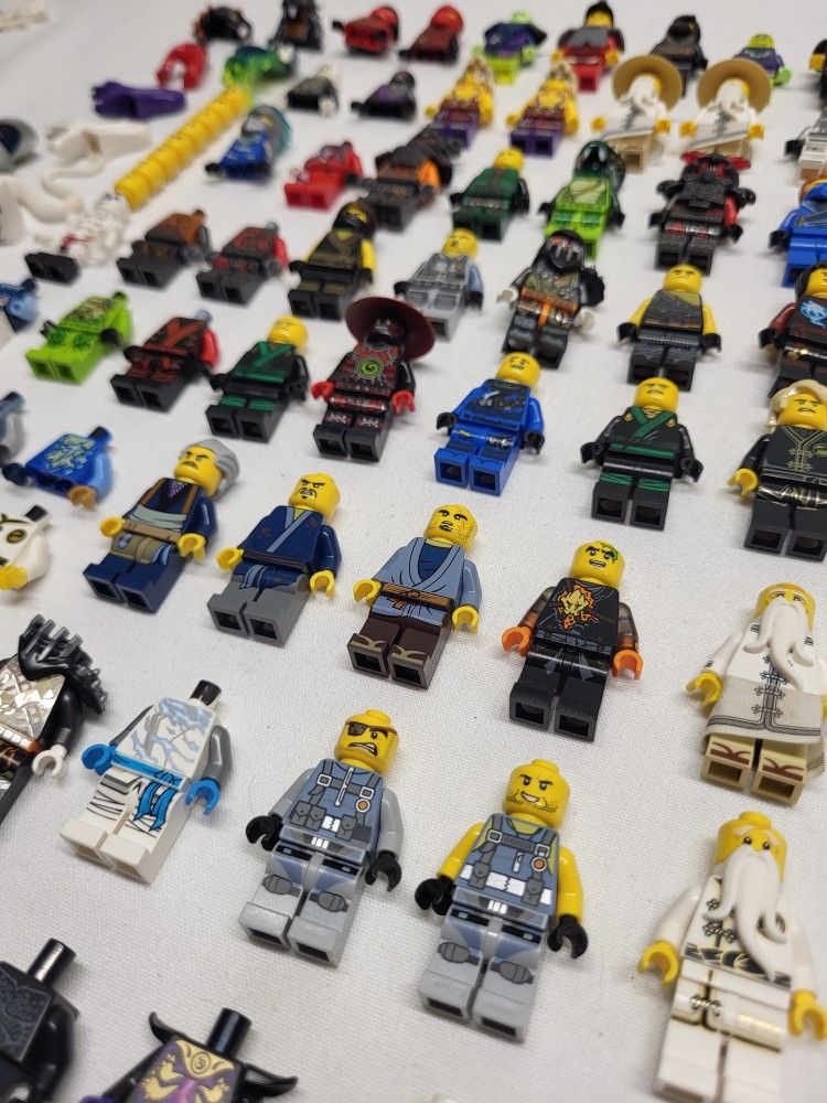 Lot Of Lego Ninjago Minifigures and Parts And Pieces