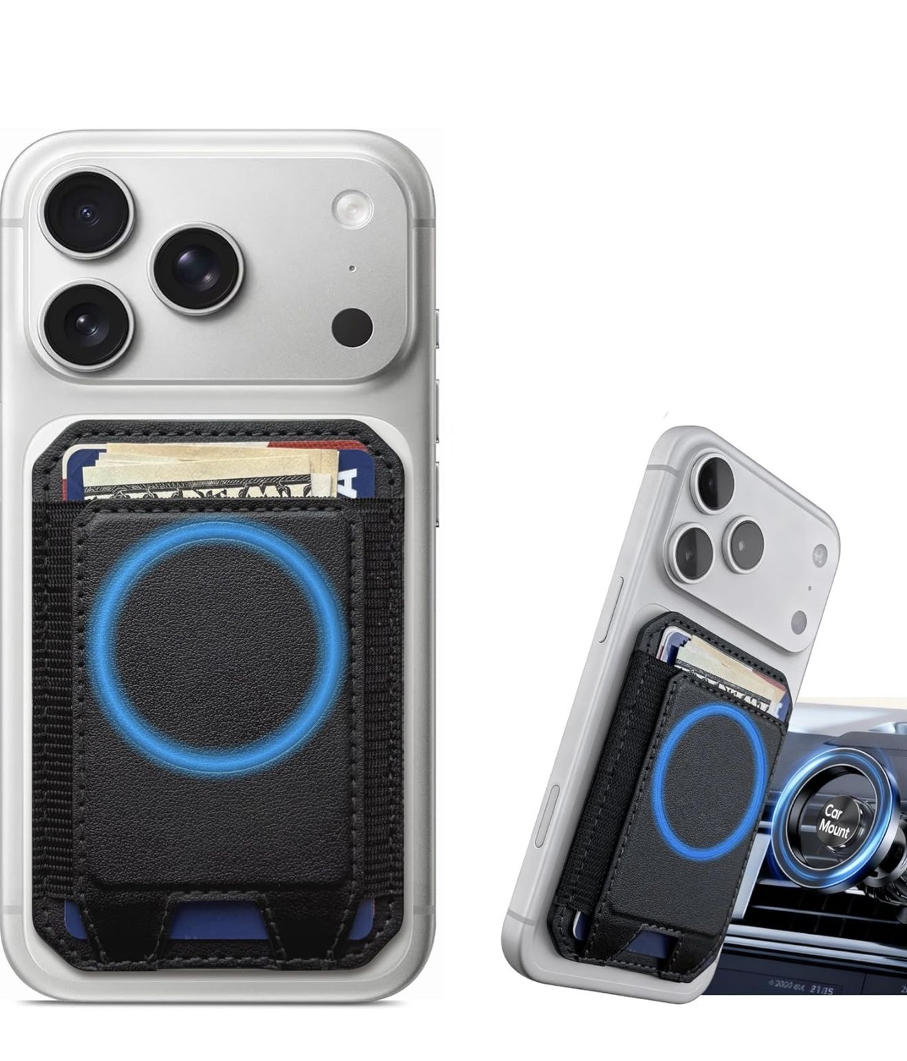 Brand New For MagSafe Wallet, Compatible with Magsafe car mount and Magsafe phone grip