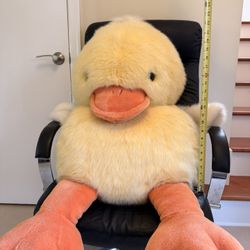 FAO Schwarz Stuffed Plush Duck Giant Size 24 Inch