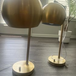 Decorative Gold Lamps “set of two” 