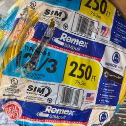 12/3 250ft Romex Electric Copper Wire New Roll