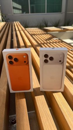 iPhone 17 Pro Max Silver & Orange Unlocked