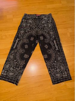 Supreme Bandana Jacquard baggy jean