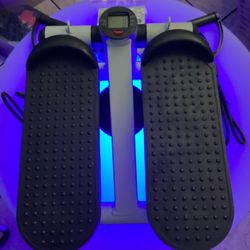 : Mini Stair Stepper w/ Resistance Bands & Digital Monitor