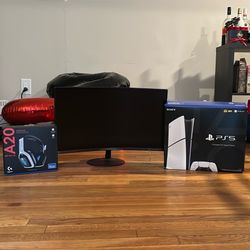 Ps5, Bluetooth Headphones, 180Hz Monitor