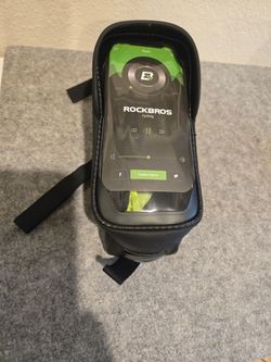 Rockbros Bike Top Tube Bag Waterproof Bicycle Handlebar Phone Mount Pouch - NWT
