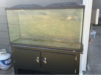 Fish tank and supplies. You get all the equipment.