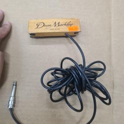 Dean Markley Pro Mag Plus Acoustic Guitar Single Coil Pickup, Smooth Maple Wood Design Active Soundhole Pickup Ebony Finish, Perfect String Balance