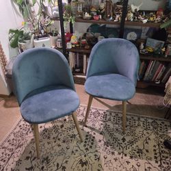 Blue Velvet Chairs