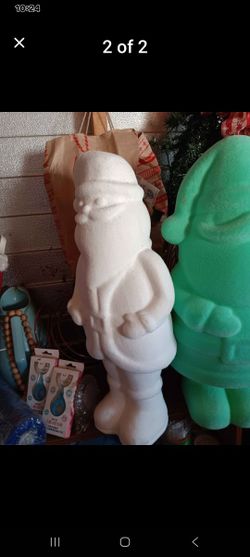 Flocked SANTA 