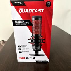 HyperX QuadCast - USB Condenser Gaming Microphone, for PC, PS4, PS5 and Mac