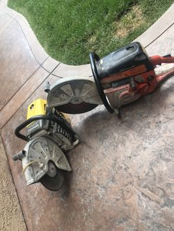 Used saws in good condition 350 each together 700