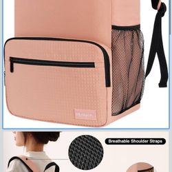 Cooler Backpack Insulated Leak Proof Beach Backpack Cooler Bag, Cooling Beer Lunch Backpack Cooler for Men Women Picnic Hiking Camping Travel with 4 P