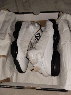 Jordan 6 Rings WHITE/BLACK-MATELLIC