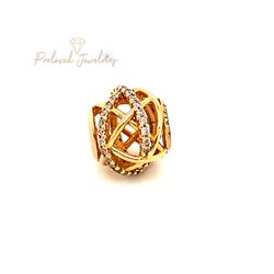 Pandora Rose Sparkling Cz And Polished Lines Charm