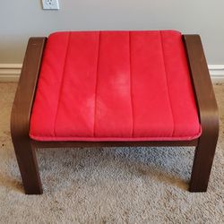 Poäng ottoman, red cushion