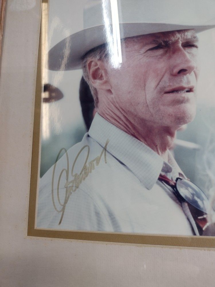 Autographed Clint Eastwood Picture