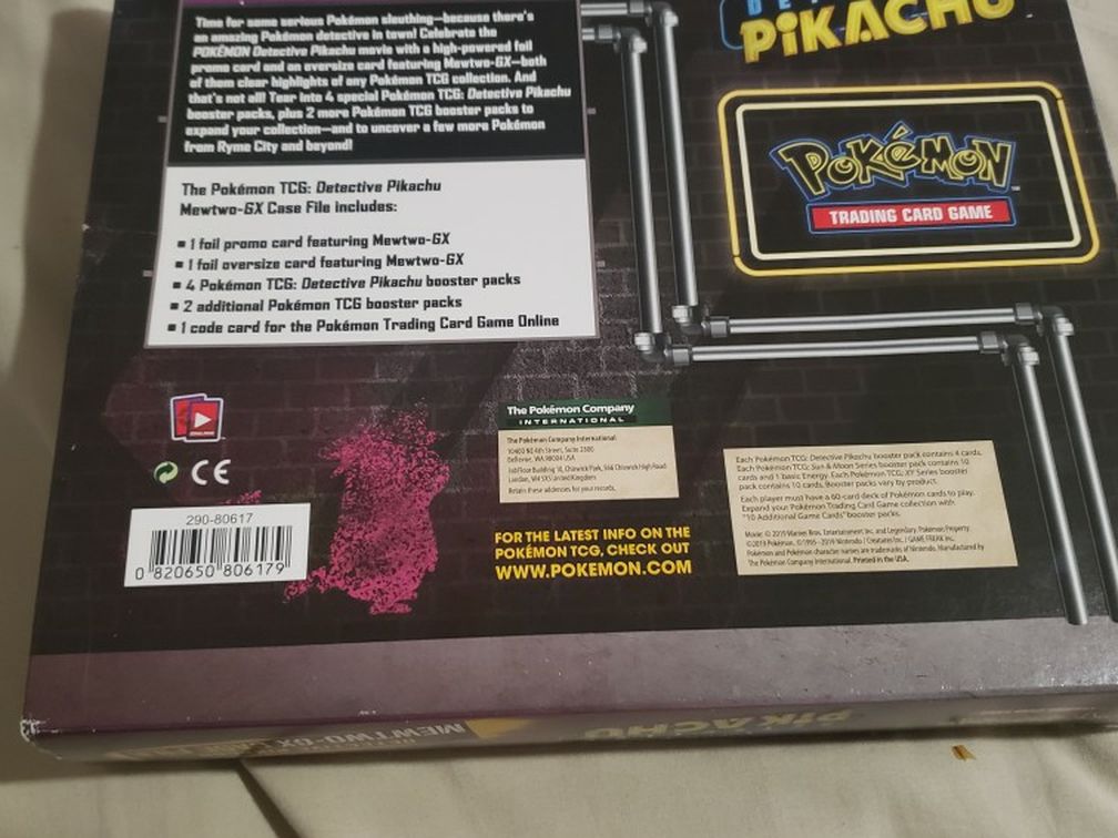 Detective pikachu Mewtwo Gx Box