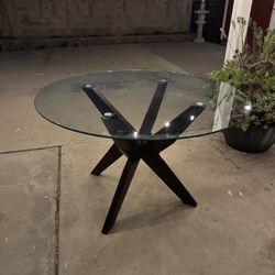 Glass Round Table