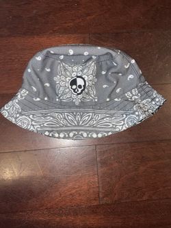 Skull Bucket Hat Reversible