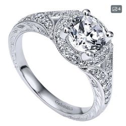 Silver Flower Vine Ring 