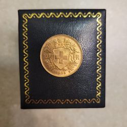 1935 Switzerland 20 Gold Francs 