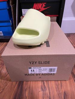 Yeezy Slide Green Glow 11