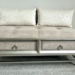 Storage Bench With Two Drawers