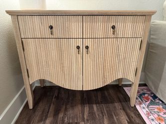 Wood entryway cabinet