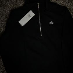 Black Alo Quater Zip 
