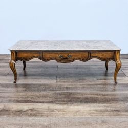 Vintage Marble Top Coffee Table