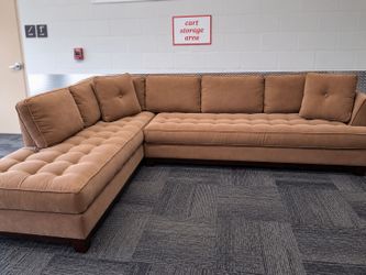 Free Delivery Today! Quality like new Macy's sectional couch. No stains or rips. No pets. Rarely sat on sofa