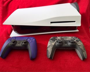 PS5 Disc Edition Bundle – 2 DualSense Controllers + 6 Games (Spider-Man 2, Gran Turismo 7, etc.)