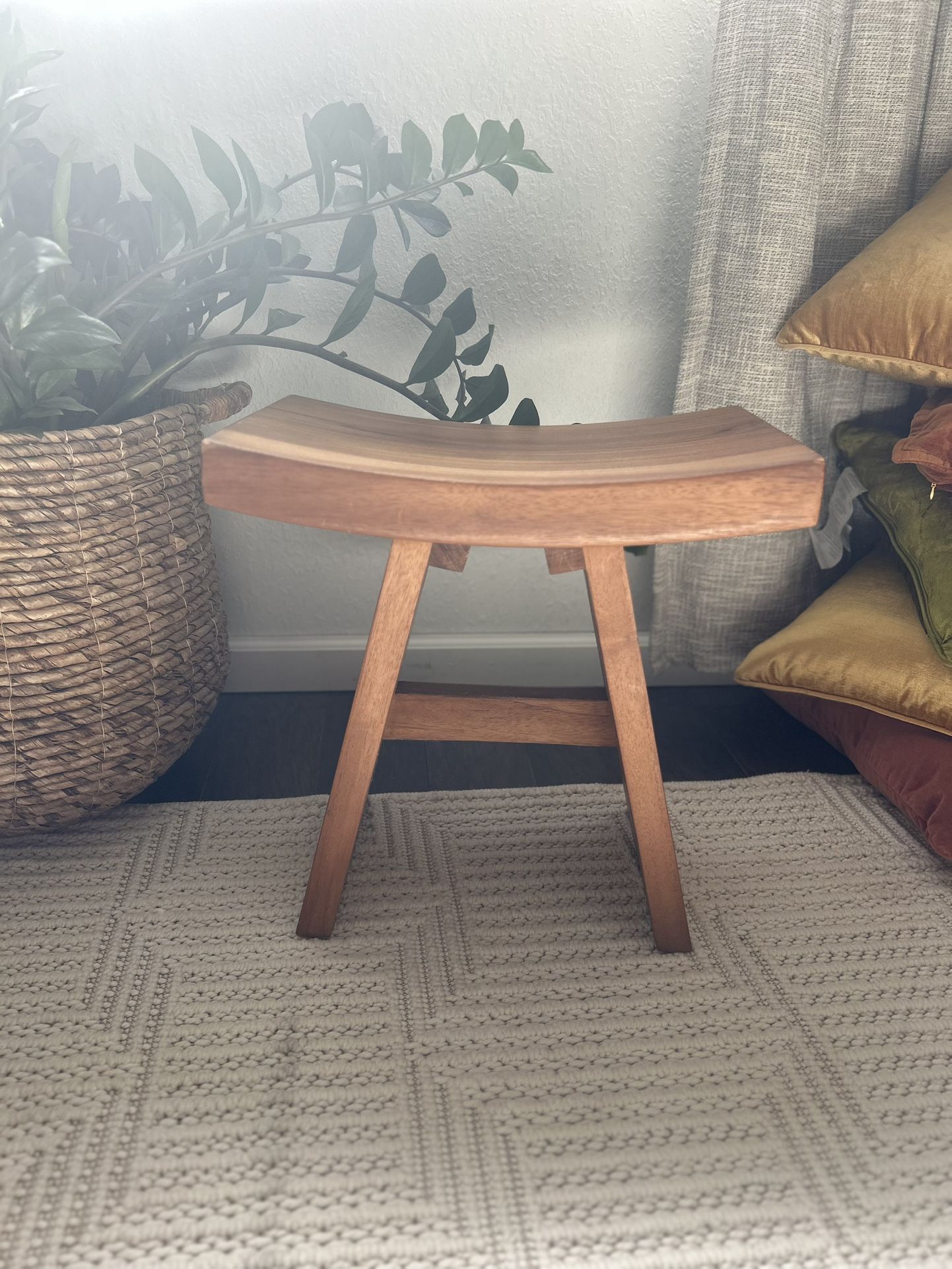 Aqua Teak Stool