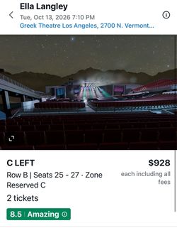Ella Langley Tickets 10/13