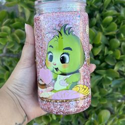 Acrylic snowglobe cup 16 oz
