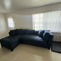 Blue L Shaped Couch (located In Texas