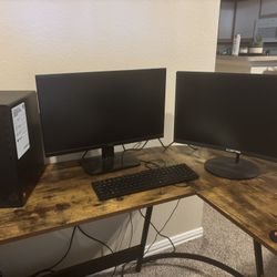 Computer Monitor And Box Desktop 