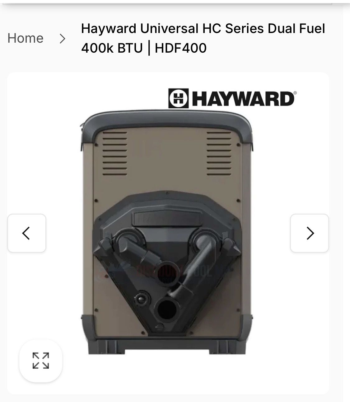 Hayward Pool Heater 400 Btus
