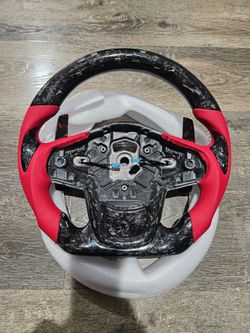 BRAND NEW 2020-2026 TOYOTA SUPRA A90 A91 Forge Real Carbon Fiber Steering Wheel