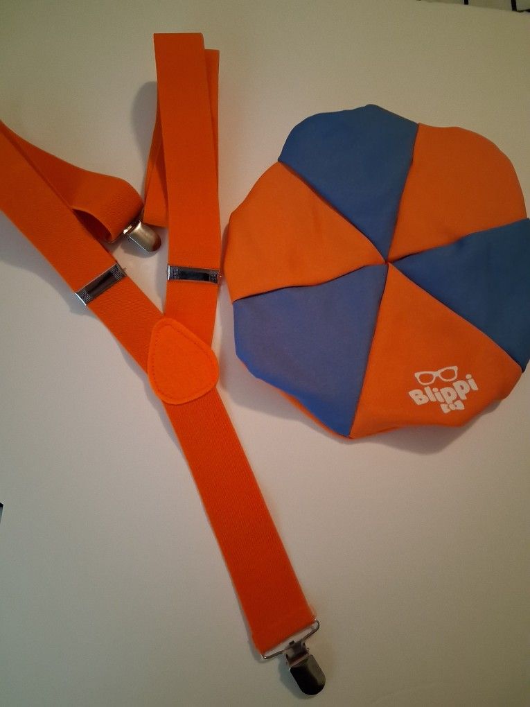 Blippi Hat and Suspenders