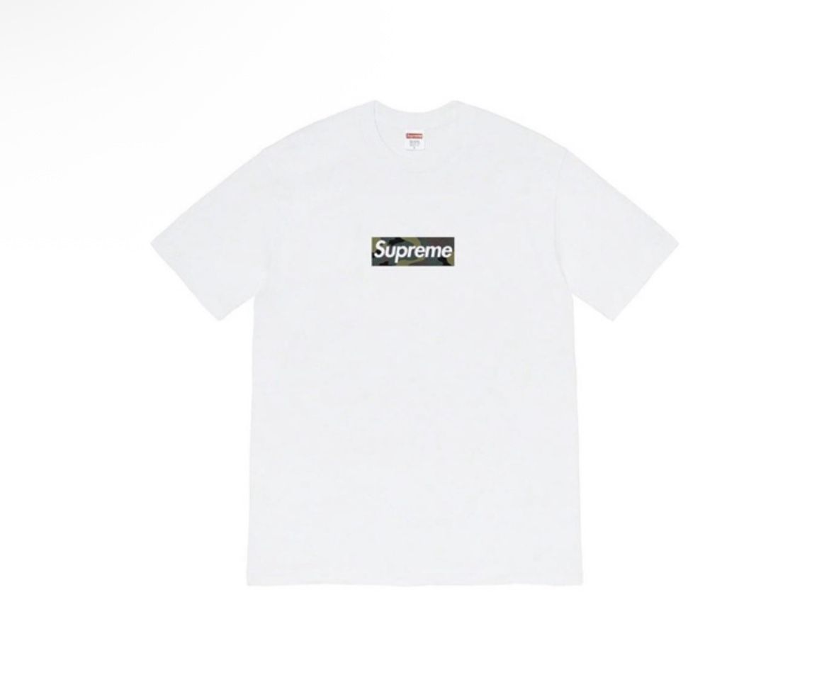 Supreme White Box Camp Tee