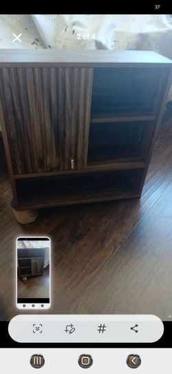 Brand new Dark dark brown wooden bathroom cabinet