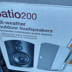 Patio Speakers Very New