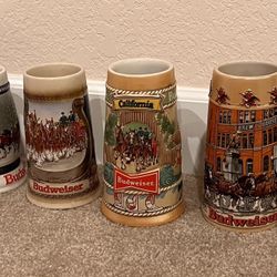 Budweiser/Old Style Collectible beer steins