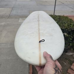 Nice 9'0" Single fan longboard, locally shaping glass by jim Ellington and bird surfshed