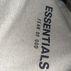 Essentials fear of god dark oak hoodie size S  brand new