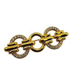 Swarovski Vintage Swan Circle Link Brooch