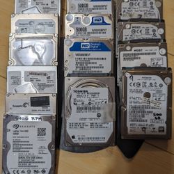 2.5" Laptop and 3.5" Desktop Hard Drives 