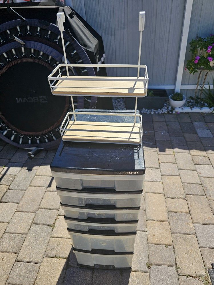 Plastic Drawer And Shelf
